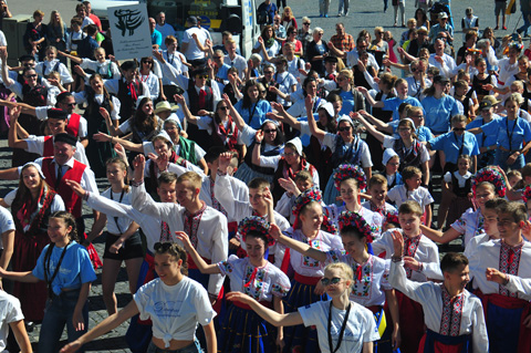 Flashmob auf dem Domplatz, Danetzare - Erfurt 2018