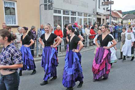 Festumzug zum Rosenfest 2014 in Kranichfeld