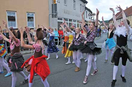 Festumzug zum Rosenfest 2014 in Kranichfeld