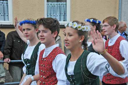 Festumzug zum Rosenfest 2014 in Kranichfeld