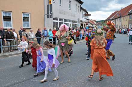 Festumzug zum Rosenfest 2014 in Kranichfeld